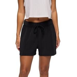 Prana Shea High Rise Short Women's S Black 3" Inseam Relaxed Fit Buttery Soft